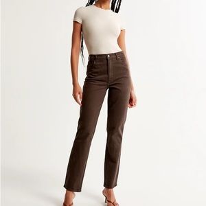 Abercrombie Ultra High Rise 90s Straight Jeans
